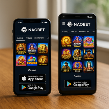 NaoBet Casino - iOS and Android Apps - Download from App Store and Google Play