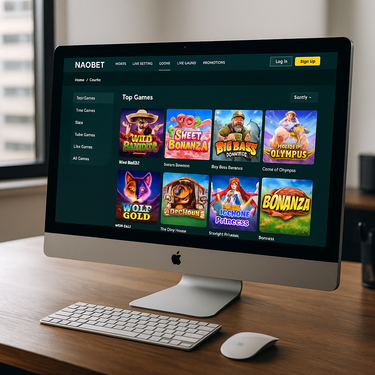 NaoBet Casino - Desktop Platform Interface - Intuitive Game Navigation