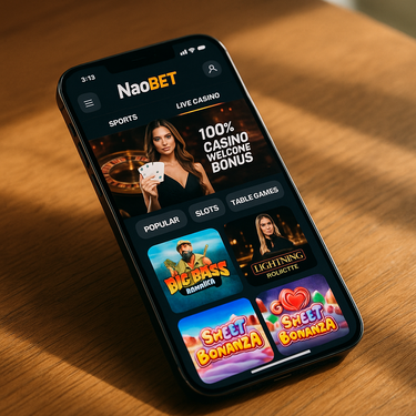 NaoBet Casino - Mobile Platform - Responsive Gaming on Phone and Tablet
